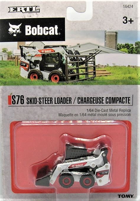 1 64 case skid steer|ERTL 1/64 Bobcat S76 Skid Steer 16424 .